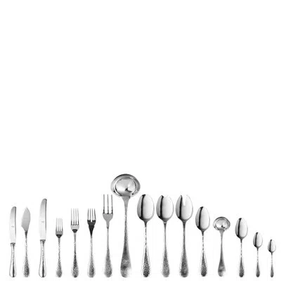 Mepra Epoque Flatware Set - 126 Pieces - Stainless Steel In Silver