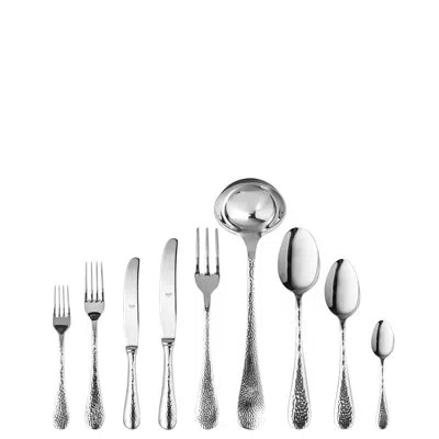 Mepra Epoque Flatware Set - 39 Pieces - Stainless Steel In Silver