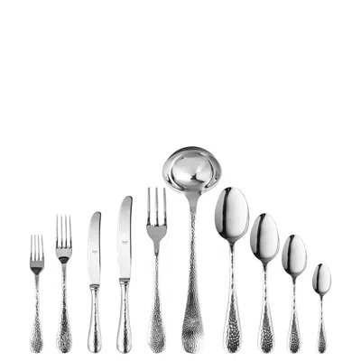 Mepra Epoque Flatware Set - 45 Pieces - Stainless Steel In Silver