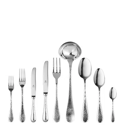 Mepra Epoque Flatware Set With H/h Knives - 39 Pieces - Stainless Steel In Silver