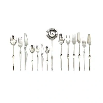 Mepra Ergonomica Flatware Set With H/h Knives - 125 Pieces - Stainless Steel