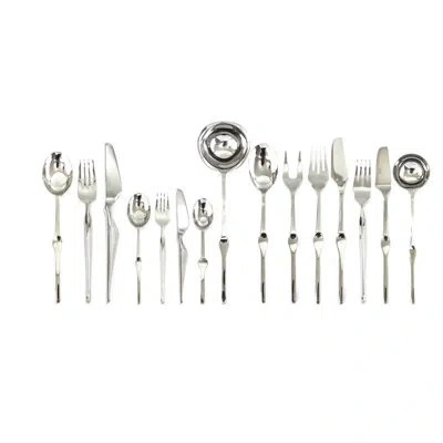 Mepra Ergonomica Flatware Set With H/h Knives - 126 Pieces - Stainless Steel
