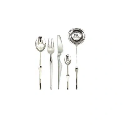 Mepra Ergonomica Flatware Set With H/h Knives - 48 Pieces - Stainless Steel