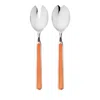 Mepra Fantasia 2-piece Salad Serving Set In Carota