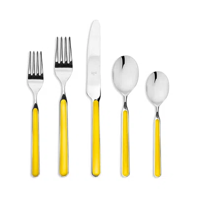 Mepra Fantasia 20-piece Flatware Set In Yellow