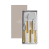 Mepra Fantasia 5 Piece Cheese Knife Set In Mustard