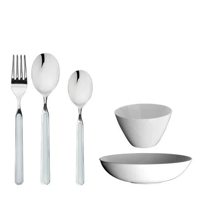 Mepra Fantasia 5 Piece Dinnerware Set In Blue