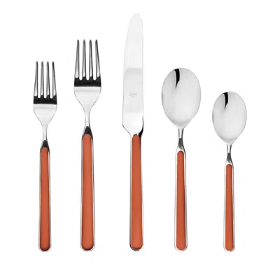 Mepra Fantasia 5 Piece Place Setting In Rust