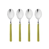 Mepra Fantasia American Coffee Spoon Set In Green