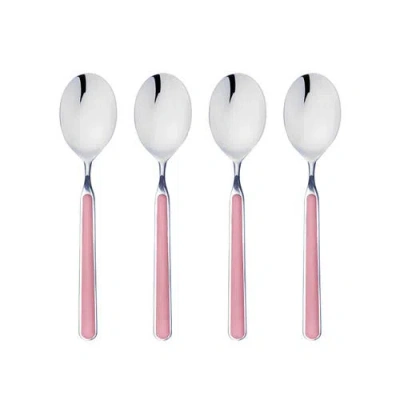 Mepra Fantasia American Coffee Spoon Set In Pink