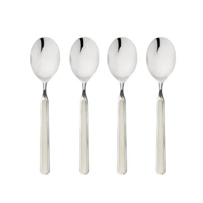 Mepra Fantasia American Coffee Spoon Set In White