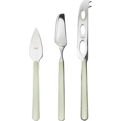 Mepra Fantasia Cheese Knives In Green