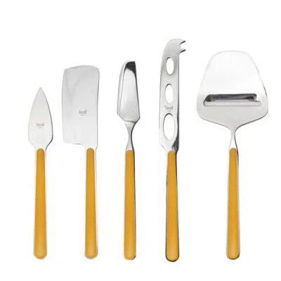 Mepra Fantasia Cheese Knives In Yellow