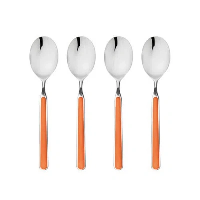 Mepra Fantasia Coffee Spoon Set In Carrot