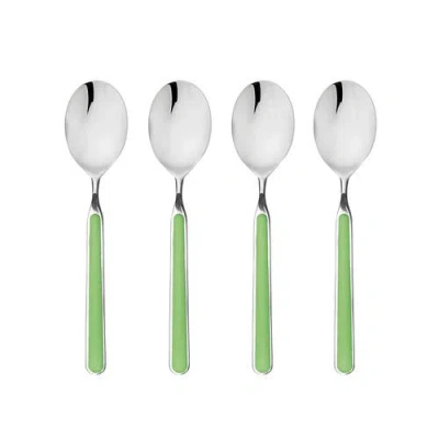 Mepra Fantasia Coffee Spoon Set In Green