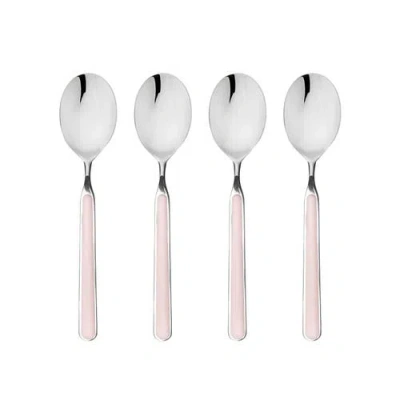 Mepra Fantasia Coffee Spoon Set In Pale Rose
