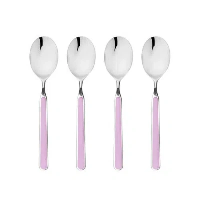 Mepra Fantasia Coffee Spoon Set In Purple