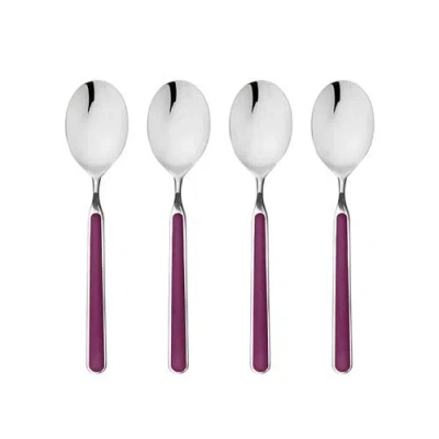 Mepra Fantasia Coffee Spoon Set In Purple