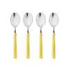 Mepra Fantasia Coffee Spoon Set In Yellow