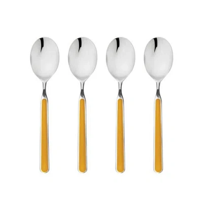 Mepra Fantasia Coffee Spoon Set In Yellow