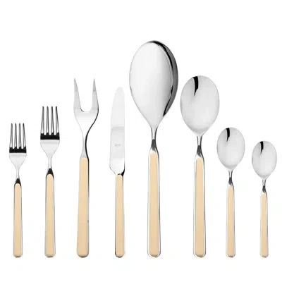 Mepra Fantasia Flatware Set - 43 Pieces In Sesame