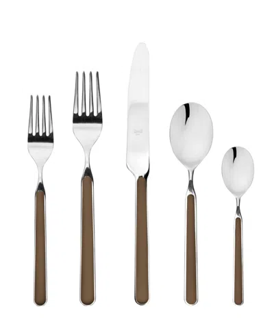Mepra Fantasia Flatware Set, 5 Piece In Brown