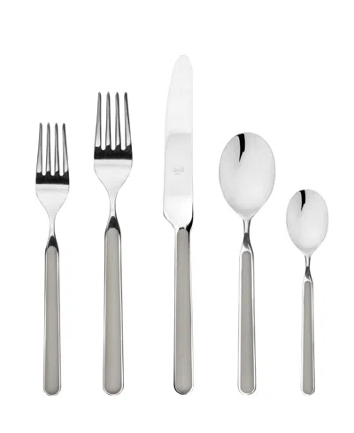 Mepra Fantasia Flatware Set, 5 Piece In Gray