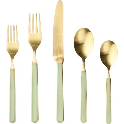 Mepra Fantasia Flatware Set In Green