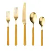 Mepra Fantasia Ice Oro 20 Piece Flatware Set In Mustard