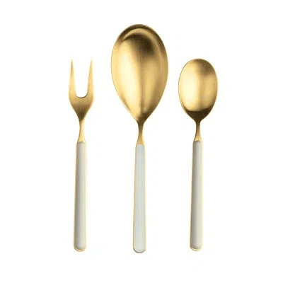 Mepra Fantasia Ice Oro Stainless Steel Serving Spoon In Light Blue