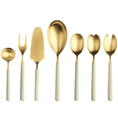 Mepra Fantasia Ice Oro Stainless Steel Serving Spoon In Light Blue