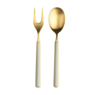 Mepra Fantasia Ice Oro Stainless Steel Serving Spoon In Light Blue