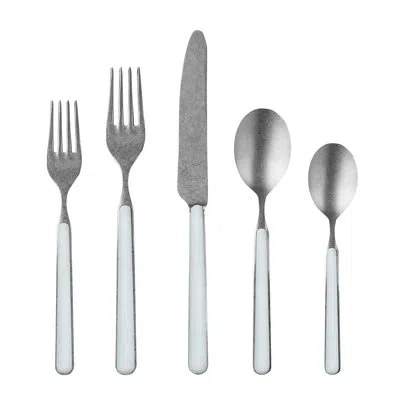 Mepra Fantasia Pewter Flatware Set - 20 Pieces In Light Blue