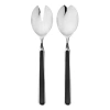 Mepra Fantasia Salad Serving Set In Black