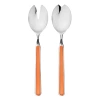 Mepra Fantasia 2-piece Salad Serving Set In Orange