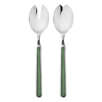 Mepra Fantasia Salad Serving Set In Green