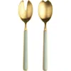Mepra Fantasia Salad Serving Set In Green
