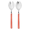 Mepra Fantasia 2 Piece Salad Serving Set In New Coral