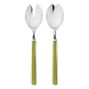 Mepra Fantasia Salad Serving Set In Olive-green