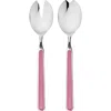 Mepra Fantasia Salad Serving Set In Pink