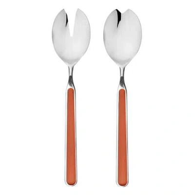 Mepra Fantasia Salad Serving Set In Rust