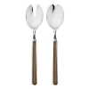 Mepra Fantasia 2-piece Salad Server Set In Brown