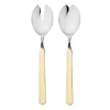 Mepra Fantasia 2 Piece Salad Serving Set In Vanilla