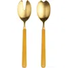 Mepra Fantasia Salad Serving Set In Yellow