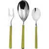 Mepra Fantasia Serving Set In Olive-green