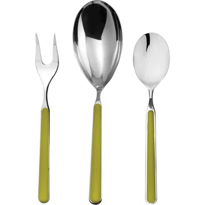 Mepra Fantasia Serving Set In Olive-green