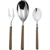 Mepra Fantasia Serving Set In Tobacco