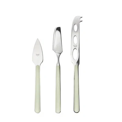 Mepra Fantasia Stainless Steel Cheese Knife In Sage