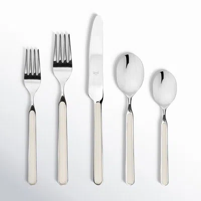 Mepra Fantasia Stainless Steel Flatware Set Of 20 - Service For 4 In Turtle-dove