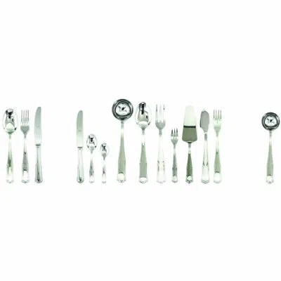 Mepra Flatware Set With H/h Knives (configuration S) - 113 Pieces - Stainless Steel